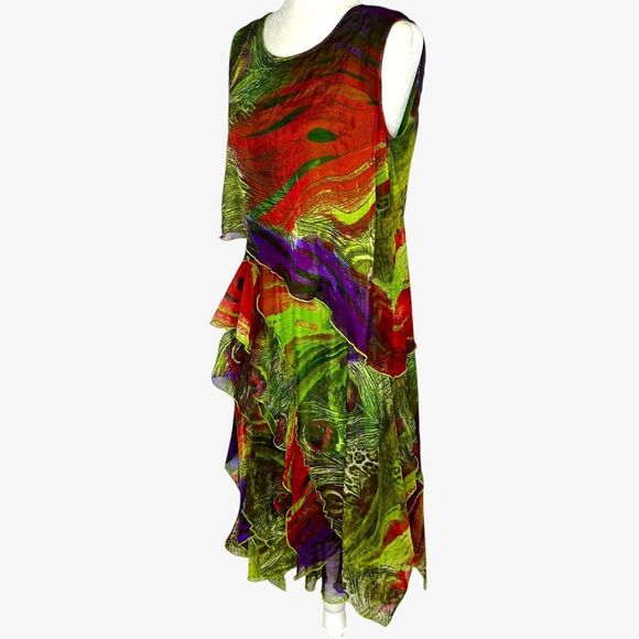 QinPei.er StyleWe midi dress, 100% silk - Picture 2 of 5